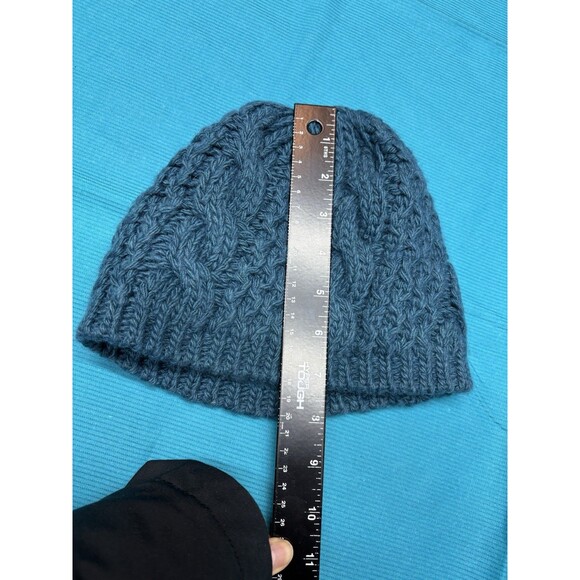 The North Face Cable Knit Beanie & Scarf Set Teal / Slate Blue Alpaca Wool main image 10